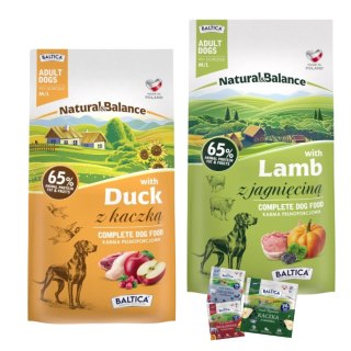 DUŻY ZAPAS Baltica Natural & Balance 2x9kg Jagnięcina Kaczka karma psa