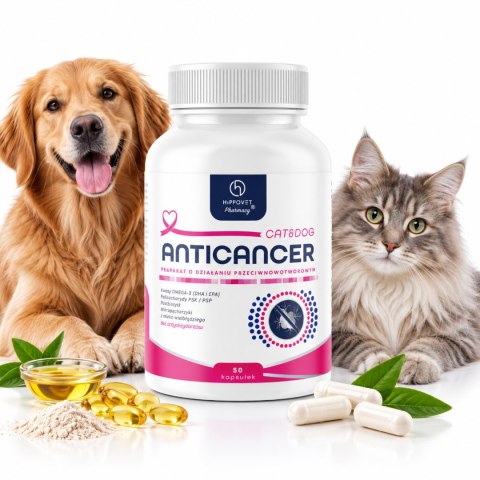 HippoVet Pharmacy AntiCancer 50 kapsułek - suplement dla psa i kota