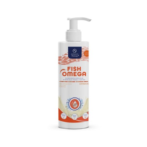 HippoVet Pharmacy Omega Fish 250 ml - Omega-3 z łososia i kryla dla psa i kota