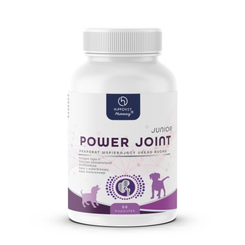 HippoVet Pharmacy Power Joint JUNIOR 50 kapsułek - wsparcie stawów młodego psa