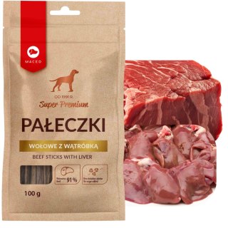 MACED SP PAŁECZKI WOŁOWE Z WĄTRÓBKĄ 100 G
