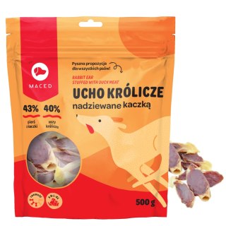 MACED UCHO KRÓLICZE NADZIEWANE KACZKA 500G