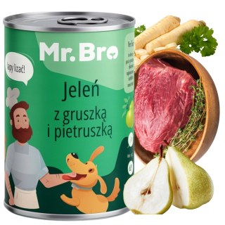 Mr. Bro Jeleń z Gruszką 400g Karma Mokra dla Psa Monoproteinowa