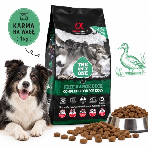 Na wagę Alpha Spirit Free Range Duck 1kg Kaczka