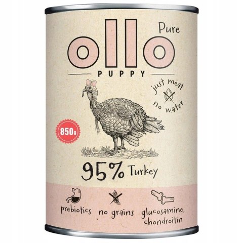 OLLO Pure Puppy Turkey 12X850G monobiałkowa karma mokra dla szczeniąt
