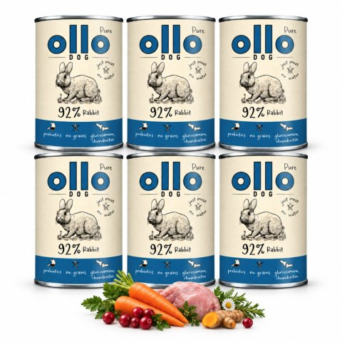 Ollo Pure Królik 6x400g monoproteinowa karma