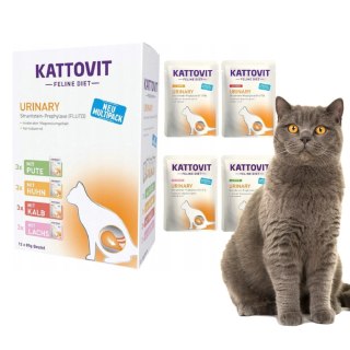 PAKIET KATTOVIT MULTIPAK PAKIET MIESZANY URINARY 60x85g kurczak cielęcina łosoś