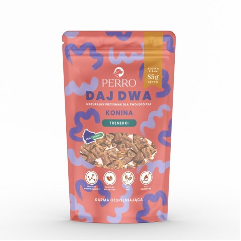 PERRO Daj Dwa 3x85g Królik Konina Kaczka Przysmaki Treningowe dla Psa