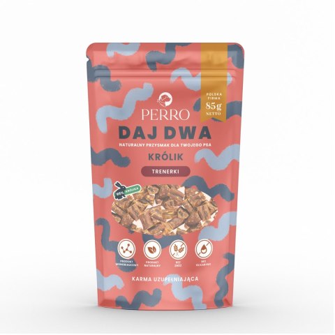 PERRO Daj Dwa 3x85g Królik Konina Kaczka Przysmaki Treningowe dla Psa
