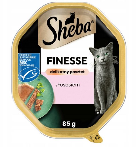 Sheba FINESE 85g łosoś pasztet (4) pyszna karma dla kota wybrednego