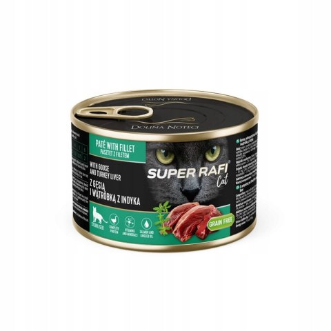 Super Rafi Cat Karma dla kotów sterylizowanych z gęsią i wątróbką z indyka 185 g