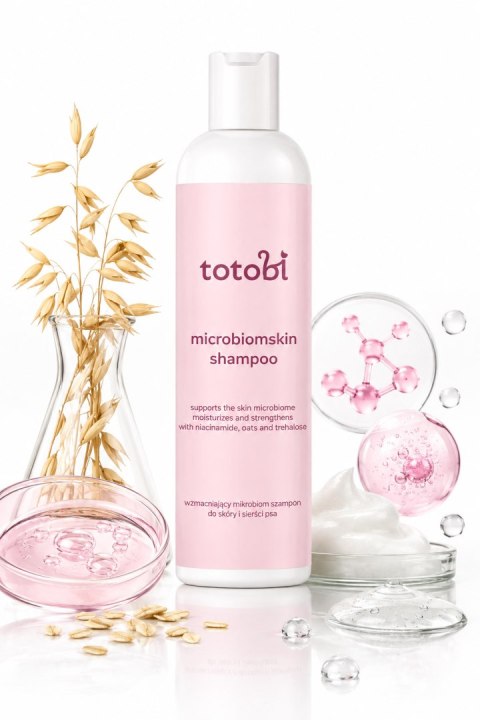 Totobi Szampon Prebiotyczny dla Psa Kota Wrażliwa Skóra Microbiom 300ml