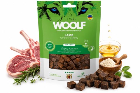 WOOLF CUBES monoproteinowe smaczki jagnięcina LAMB 100g