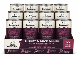 ZESTAW Canagan Turkey & Duck 12X400g Karma Mokra dla Psa Indyk Kaczka
