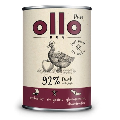 ZESTAW Ollo pure duck karma mokra kaczka 12X850 kg