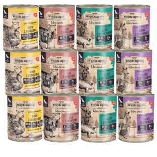 ZESTAW WIEJSKA ZAGRODA 12x800 g - MIX SMAKÓW