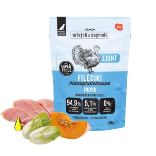 ZESTAW Wiejska Zagroda Fileciki Indyk Light - karma mokra 6X280 g