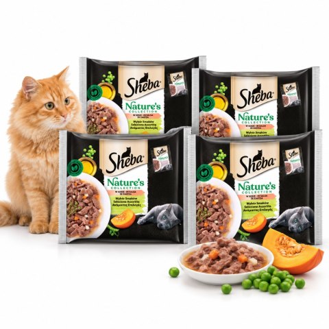 Zestaw SHEBA Nature's Collection Wybór Smaków saszetka 16x85g Z DYNIĄ