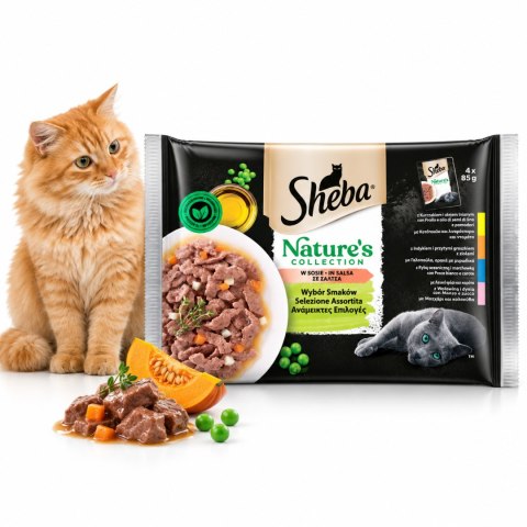 Zestaw SHEBA Nature's Collection Wybór Smaków saszetka 16x85g Z DYNIĄ
