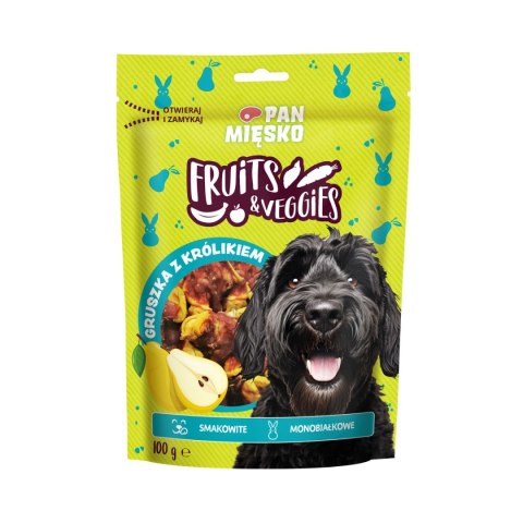 Zestaw testowy - Pan Mięsko Przysmak dla psa Fruits & Veggies królik (dorosły) 100g