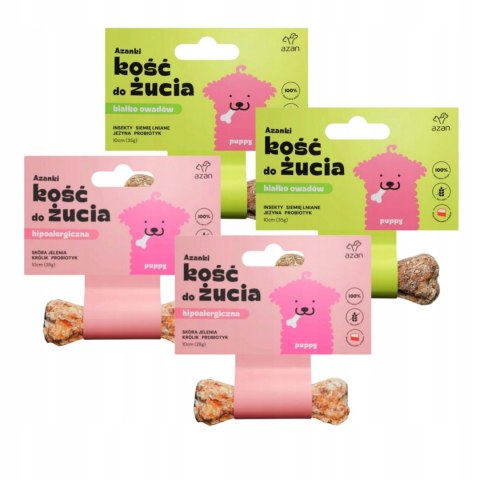 AZANKI kości do żucia dla małych szczeniąt 4x10cm MINIATURKA PUPPY