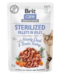 Brit CARE CAT FJ STERILIZED DUCK&TURKEY POUCH 85g