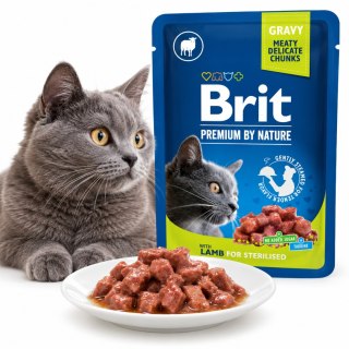 Brit Premium by Nature Sterilised Jagnięcina Karma Mokra dla Kota 100g