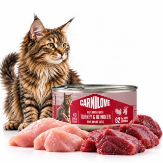 CARNILOVE CAT CAN TURKEY&REINDEER 100g