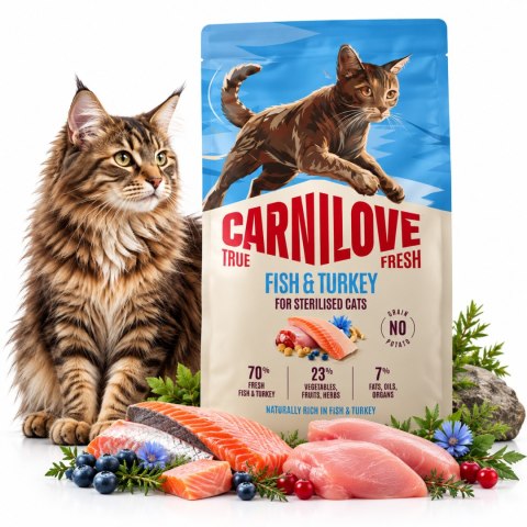 Carnilove TRUE FRESH dla Kotów Sterylizowanych - Zestaw 4 Smaków