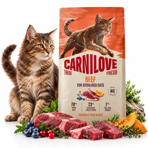 Carnilove TRUE FRESH dla Kotów Sterylizowanych - Zestaw 4 Smaków