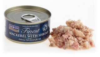 Fish4Cats MACKEREL WITH SHRIMP Makrela z krewetką 70g mokra karma dla kota