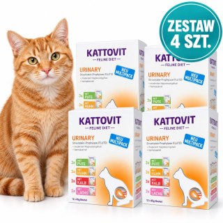 KATTOVIT Urinary 48x85g kurczak cielęcina łosoś 4(12x85)