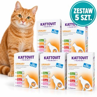 KATTOVIT Urinary 60x85g kurczak cielęcina łosoś 5 (12x85)