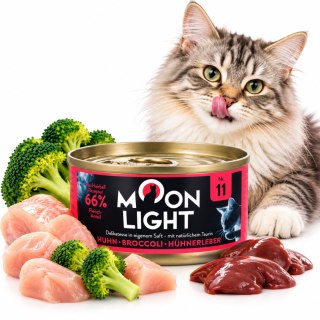 MOONLIGHT DINNER NR 11 - Kurczak i Brokuły 80g - MOKRA KARMA DLA KOTA