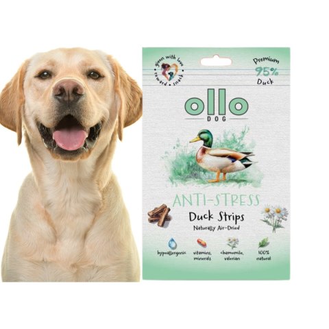 Ollo Anti-Stress Duck Strips 80g - Kaczka - Przysmaki funkcyjne