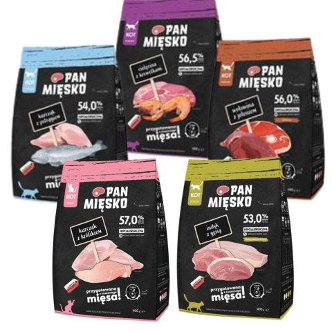 PAN MIĘSKO MIX SMAKÓW 2KG (5X400G)