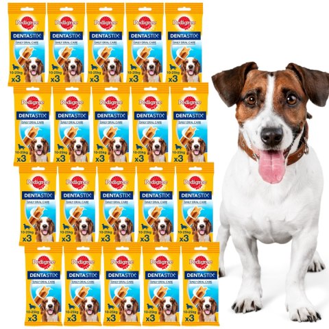 PEDIGREE DentaStix przysmaki dentystyczne średnie rasy 20x3szt (60 stixów)