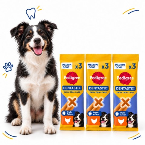 PEDIGREE DentaStix przysmaki dentystyczne średnie rasy 3X3szt