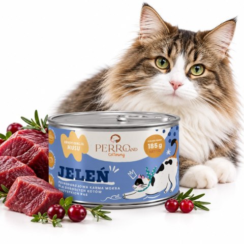PERRO CATERING 6x185 zestaw mokrych karm dla kota wybrednego