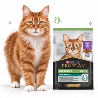 PURINA PRO PLAN Z Kaczką w Sosie Sterilised 85 g saszetka mokra karma