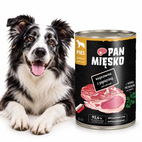 Pan Mięsko 24x400 WIEPRZOWINA Z JAGNIĘCINĄ MOKRA KARMA ulubione