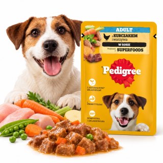 Pedigree Adult karma mokra z kurczakiem i warzywami saszetka 100g