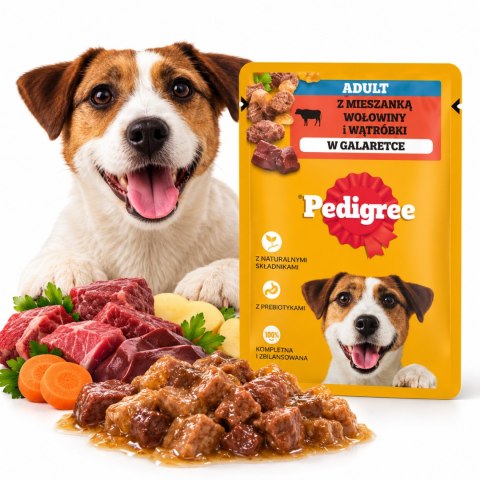 Pedigree Adult saszetka karma mokra wołowina 100g w galaretce