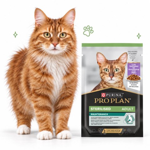 Purina PRO PLAN Sterilised z indykiem w galarecie saszetka 85g kot dorosły
