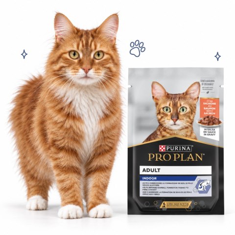 Purina ProPlan saszetka dla kota dorosłego indoor łosoś 85g