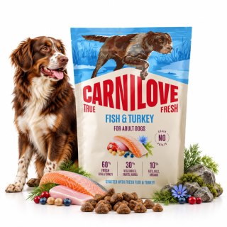 TRUE FRESH Fish & Turkey Dry z rybą i indykiem dla dorosłych psów 1,5kg
