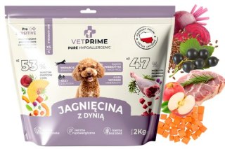 VETPRIME Pure Hypoallergenic JAGNIĘCINA Z DYNIĄ XS/S 4KG małe rasy