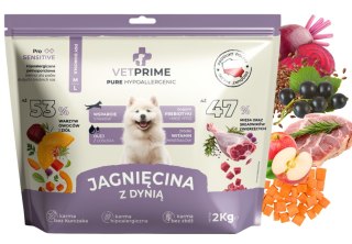 VETPRIME Pure Hypoallergenic Jagnięcina Dynia M/L 12KG