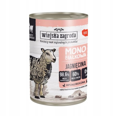 Wiejska Zagroda dla kota Monoprotein 12x400 puszki