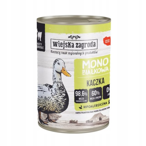 Wiejska Zagroda dla kota Monoprotein 6x400 puszki